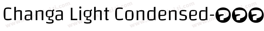 Changa Light Condensed字体转换
